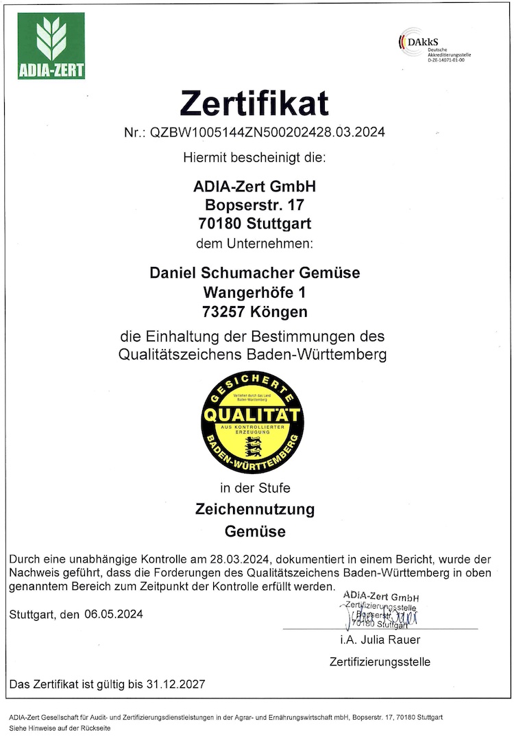 QZBW-Zertifikat